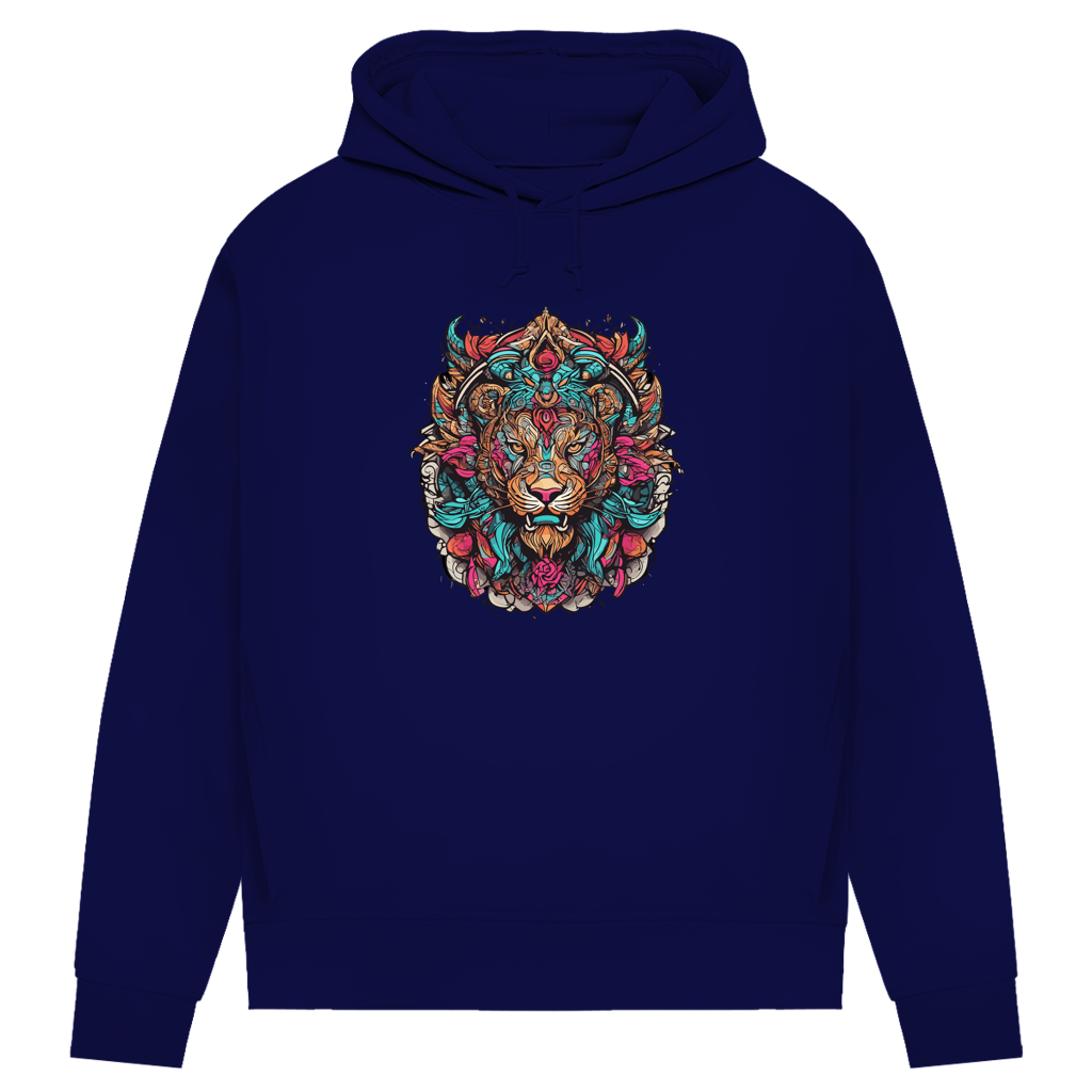 Damen Premium Bio Hoodie Ornamental Lion