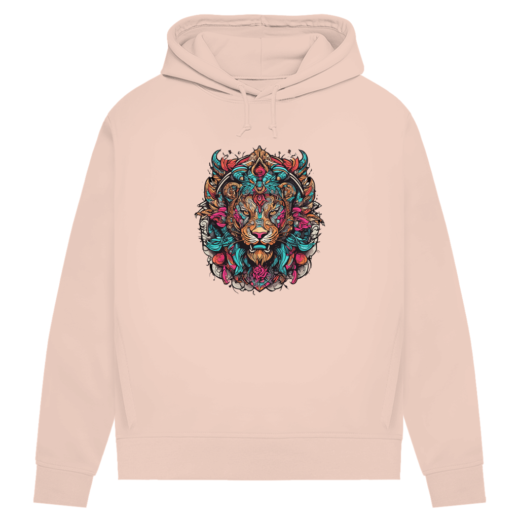 Damen Premium Bio Hoodie Ornamental Lion