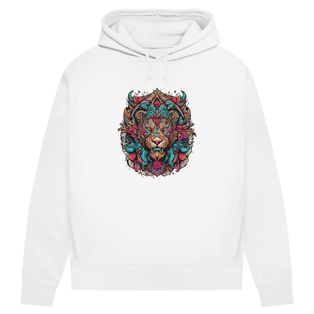 Damen Premium Bio Hoodie Ornamental Lion
