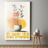 Zuhause ist ein Gefühl | Moderne Wohnraum Leinwand Kunst