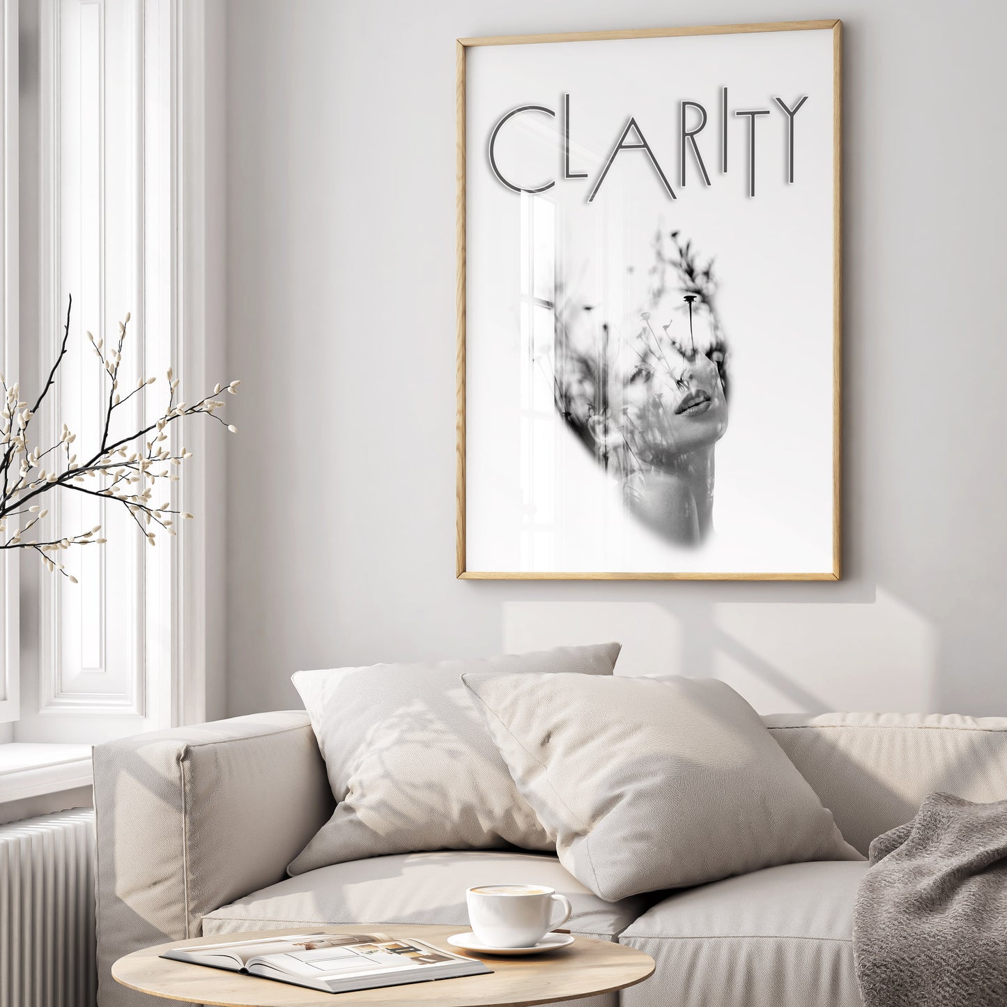 Clarity | Gerahmtes Poster Minimal Art