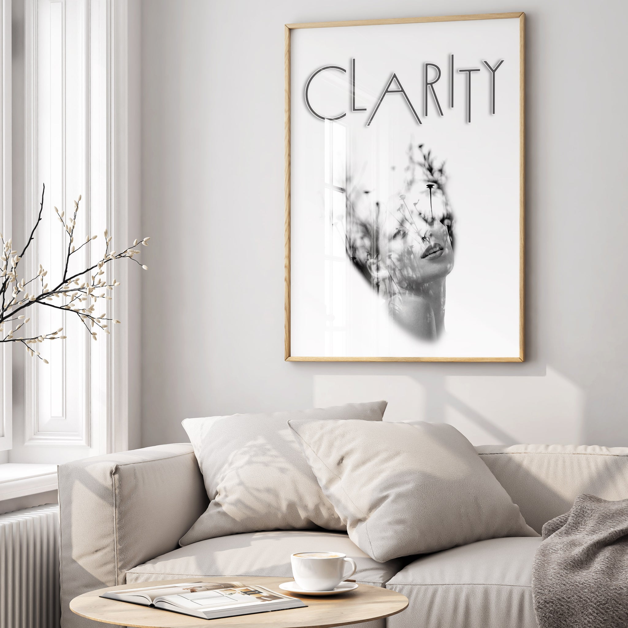 Clarity | Gerahmtes Poster Minimal Art