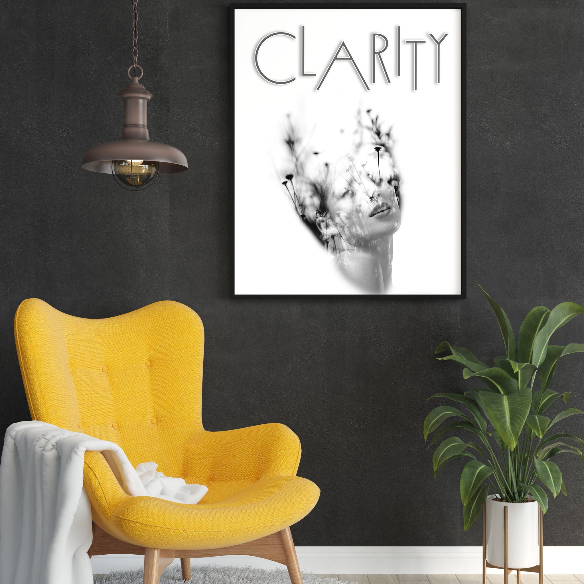 Clarity | Gerahmtes Poster Minimal Art