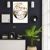 Flow Natur | Gerahmtes Poster Minimal Art