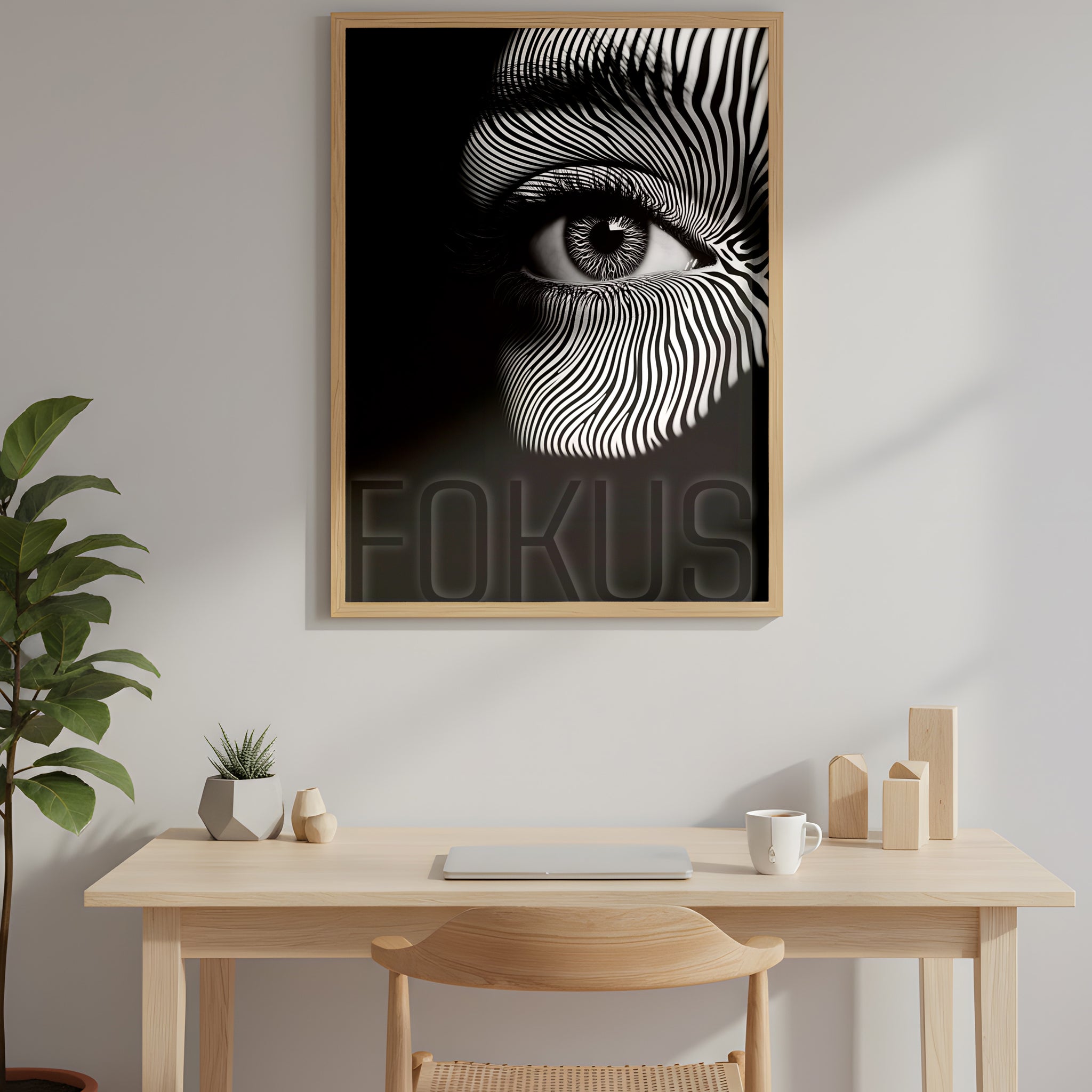 Fokus Vision | Gerahmtes Poster Modern Art