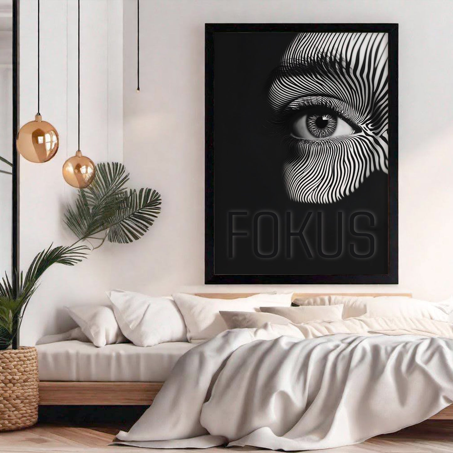 Fokus Vision | Gerahmtes Poster Modern Art
