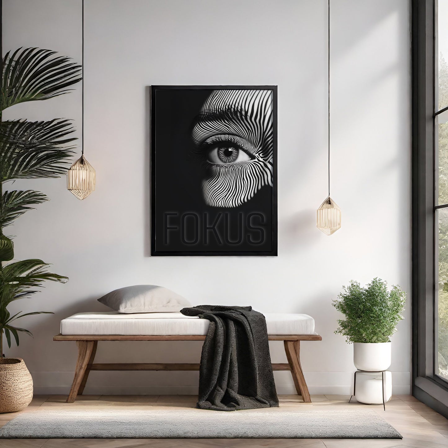 Fokus Vision | Gerahmtes Poster Modern Art