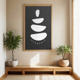 Harmonie Zen | Gerahmtes Poster Minimal Art