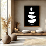 Harmonie Zen | Gerahmtes Poster Minimal Art