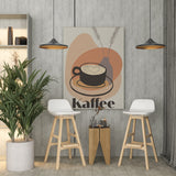Kaffee Liebe | Leinwandbild Minimal Art
