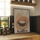Kaffee Liebe | Leinwandbild Minimal Art