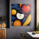 Küche Herz des Hauses | Leinwandbild Modern Kitchen Art