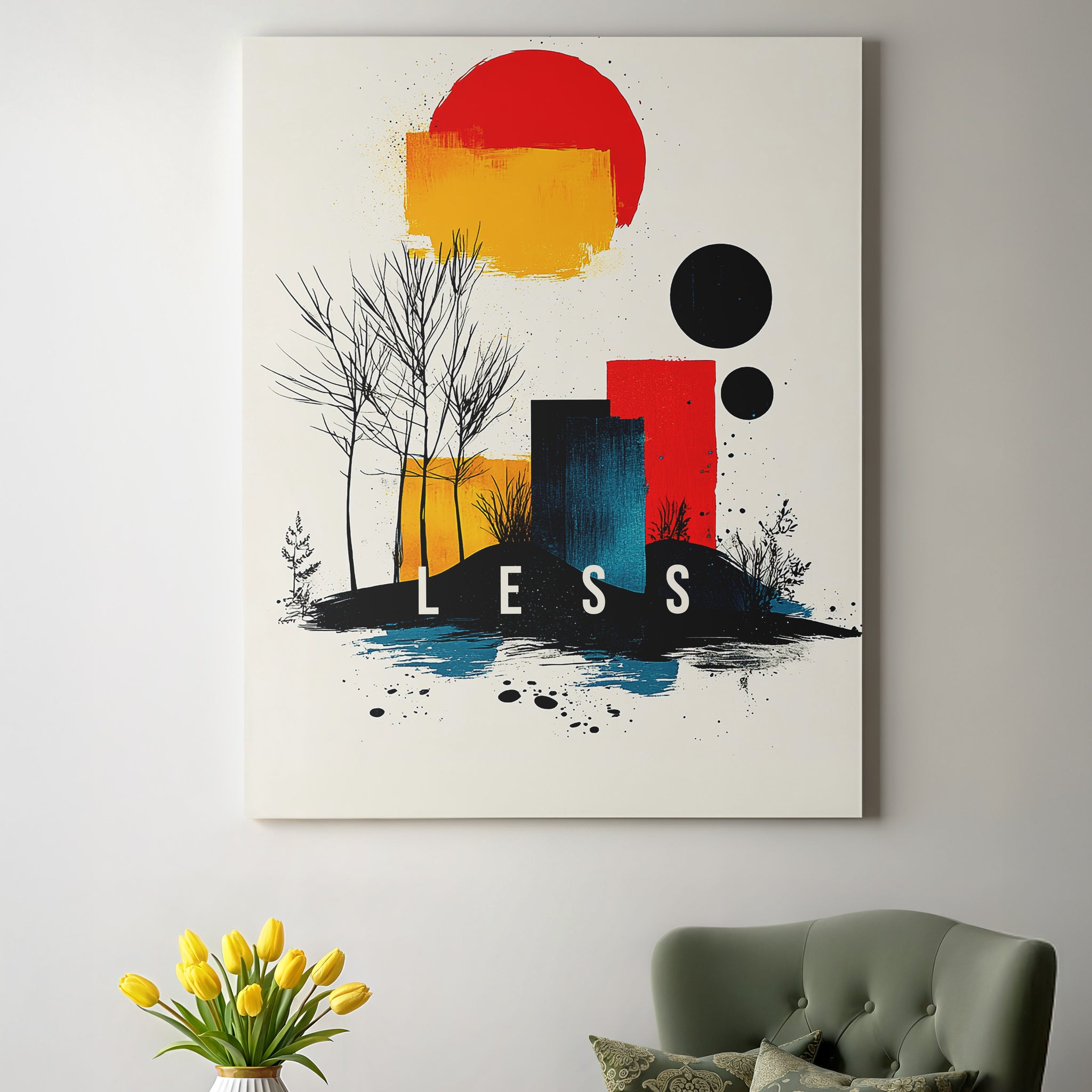 Less Balance | Leinwandbild Modern Abstract