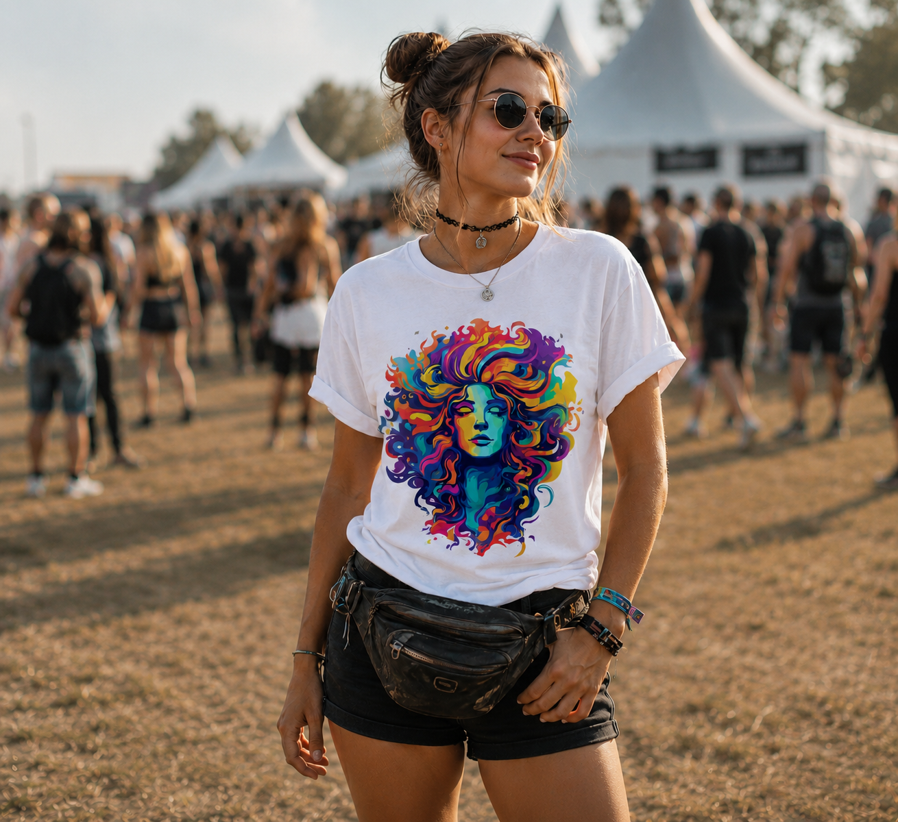 Damen Premium Bio T-Shirt Cosmic Woman