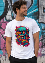 Unisex Premium Bio T-Shirt Psychedelic Skull